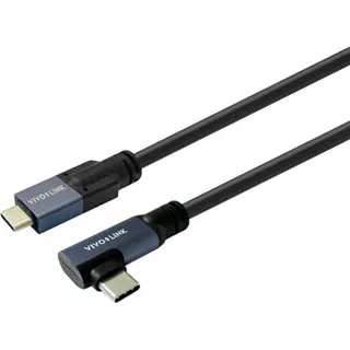 VIVOLINK Vivolink USB-C to USB-C Cable, 4m, gewinkelt