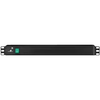 MONACOR Rack-Steckdosenleiste, 1HE, Schuko