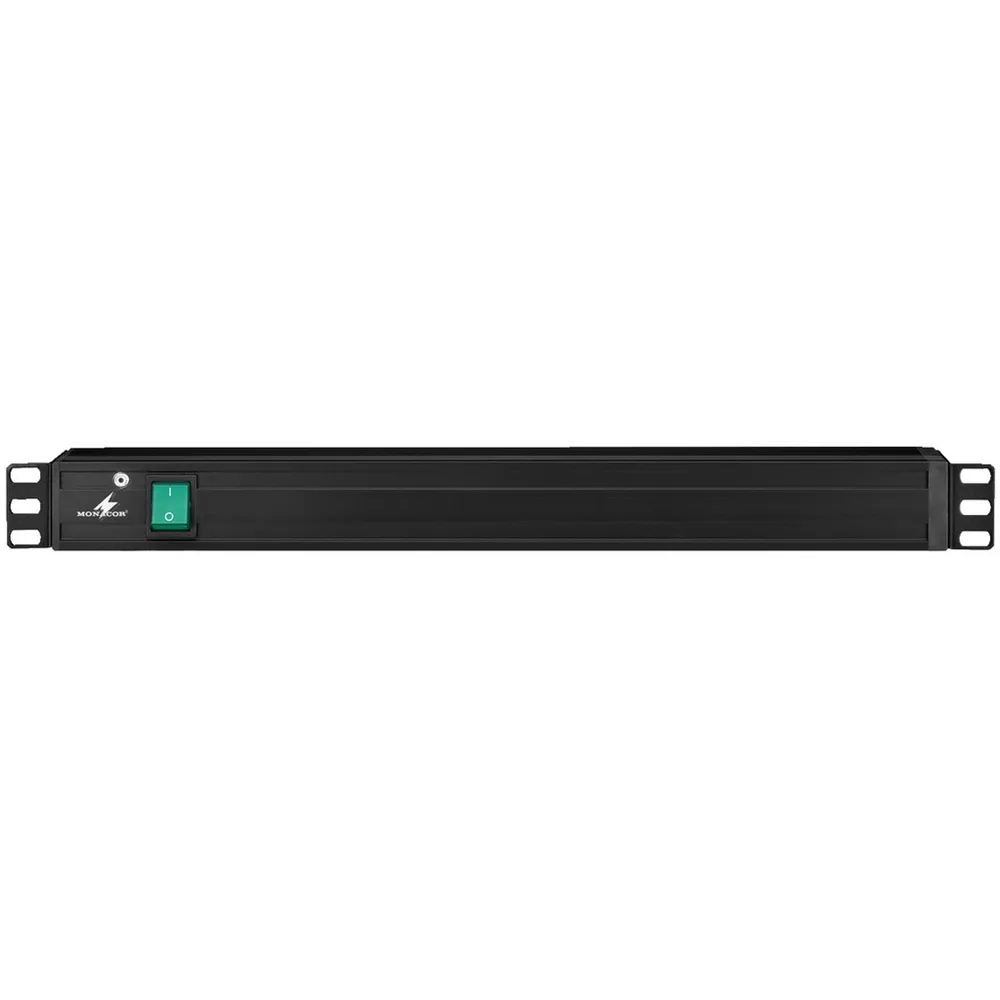 MONACOR Rack-Steckdosenleiste, 1HE, Schuko