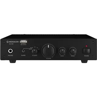 MONACOR Stereo-Verstaerker, USB  luefterlos 2x25W