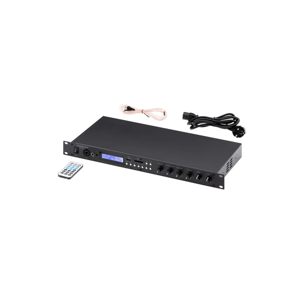 MONACOR Verstaerker mit MP3, BT, FM SD, MMC Mik, AudioIn