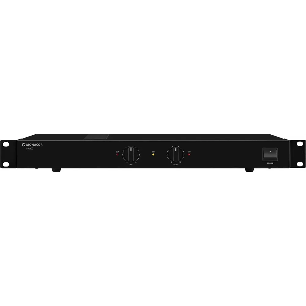 MONACOR Stereo-Verstaerker, 1xIn  luefterlos 2x50W
