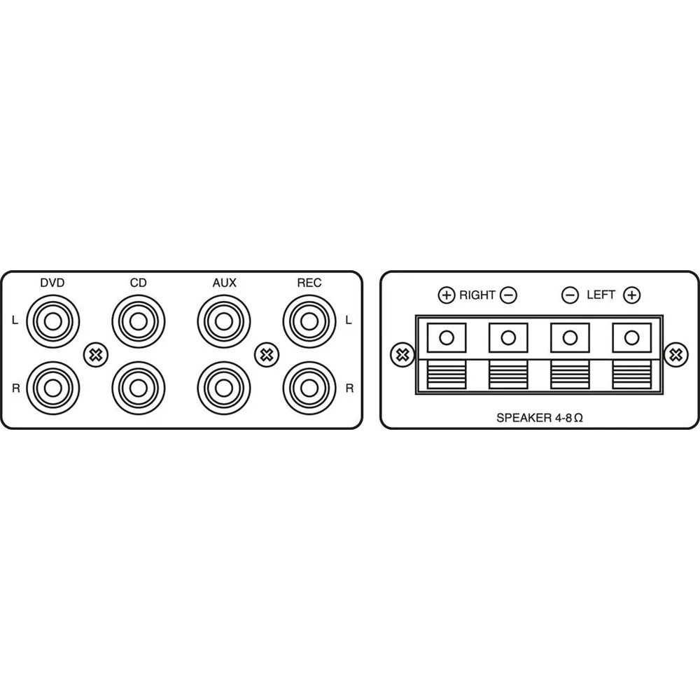 MONACOR Stereo-Mischverstaerker, 3xIn 3xMik  2x100W, 1HE