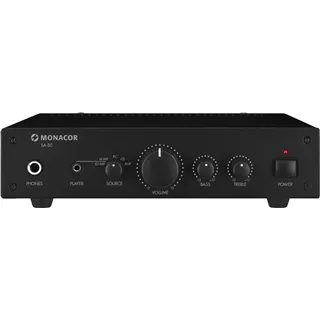MONACOR Stereo-Verstaerker, 4xIn 2x12.5W