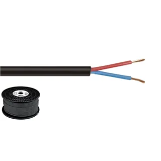 MONACOR LS-Kabel 100m 2x1.5mm schwarz HIGHLY FLEXIBLE