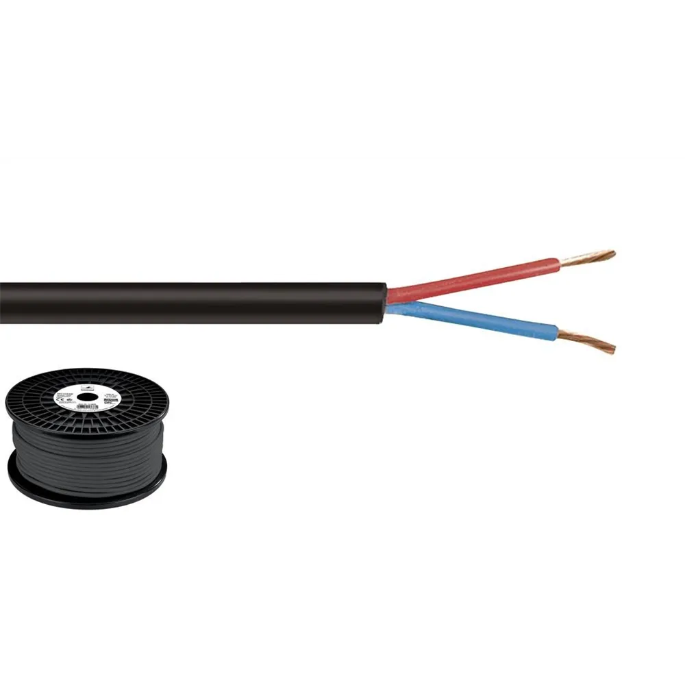 MONACOR LS-Kabel 100m 2x1.5mm schwarz HIGHLY FLEXIBLE