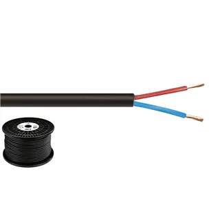 MONACOR LS-Kabel 100m 2x2.5mm schwarz HIGHLY FLEXIBLE