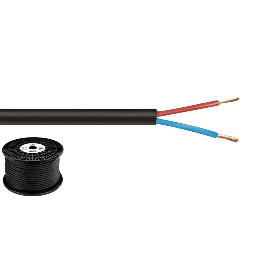 MONACOR LS-Kabel 100m 2x2.5mm schwarz HIGHLY FLEXIBLE