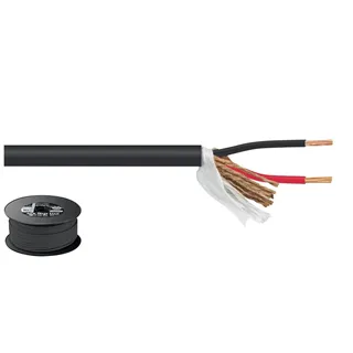 MONACOR LS-Kabel 100m 2x2.5mm schwarz  ECONOMY QUALITY
