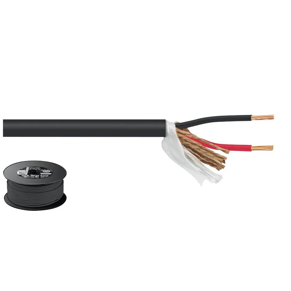 MONACOR LS-Kabel 100m 2x2.5mm schwarz  ECONOMY QUALITY
