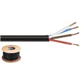 MONACOR LS-Kabel 50m 4x2.5mm schwarz HIGHLY FLEXIBLE