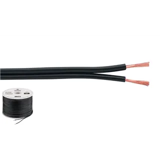 MONACOR LS-Kabel 100m 2x0.75mm schwarz ECONOMY QUALITY
