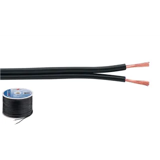MONACOR LS-Kabel 100m 2x0.75mm schwarz STANDARD QUALITY