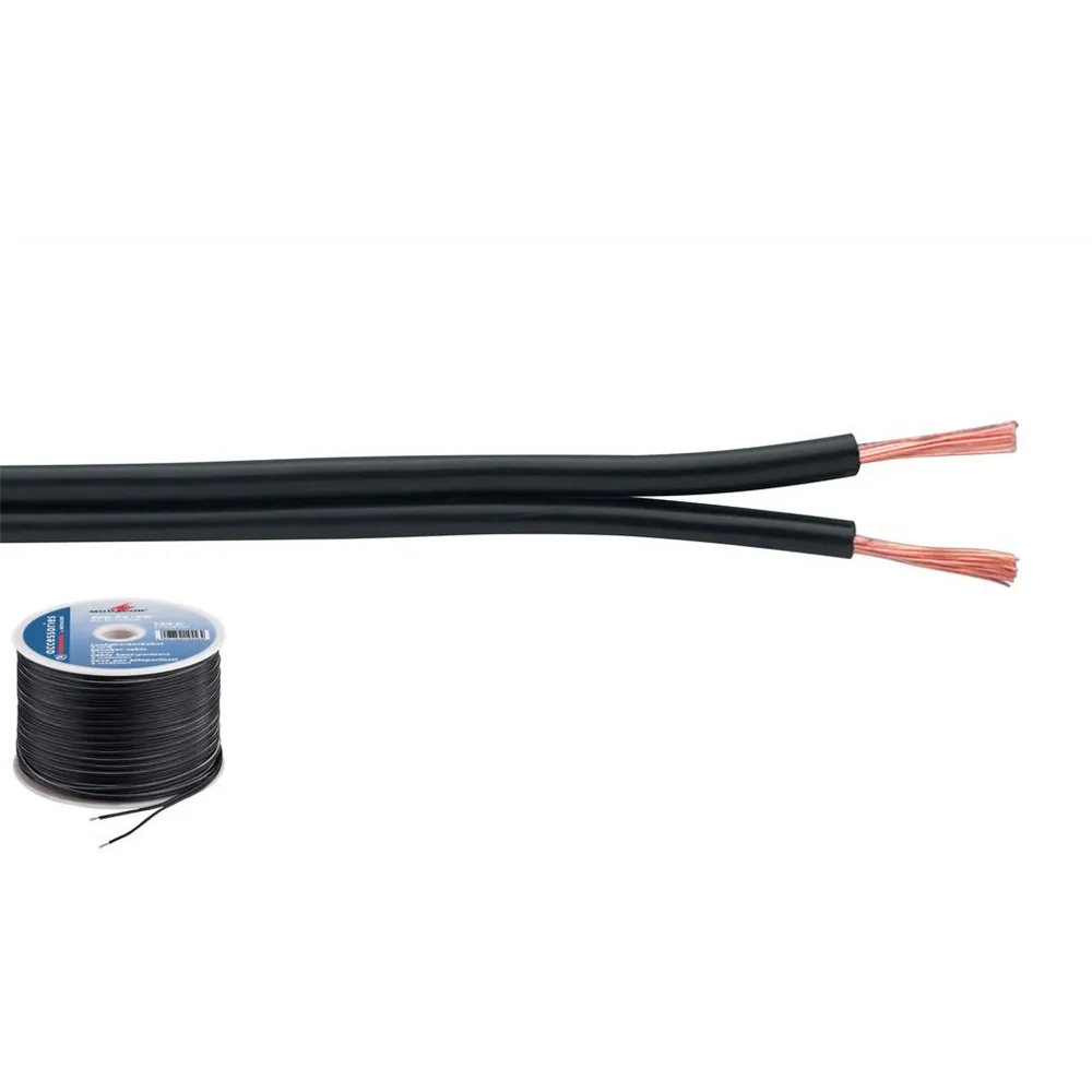 MONACOR LS-Kabel 100m 2x0.75mm schwarz STANDARD QUALITY