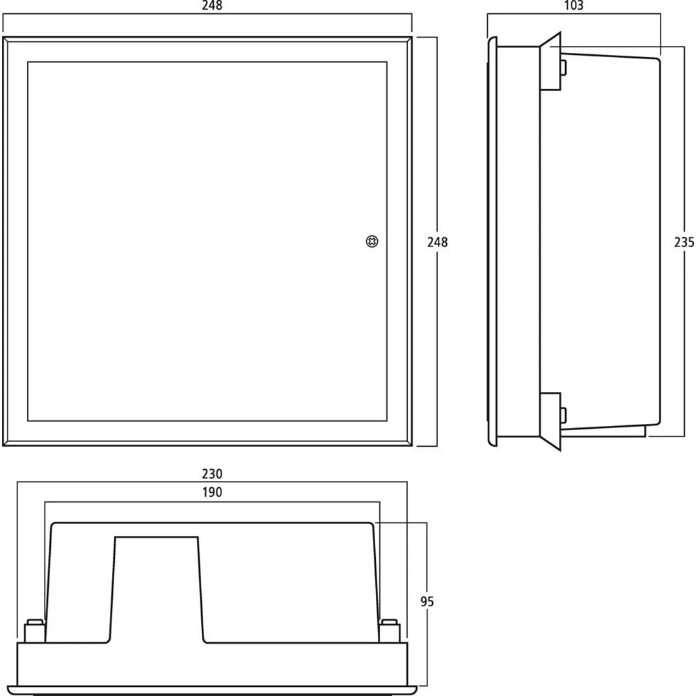 MONACOR Deckenlautsprecher zur Unterputzmontage, 8 Ohm