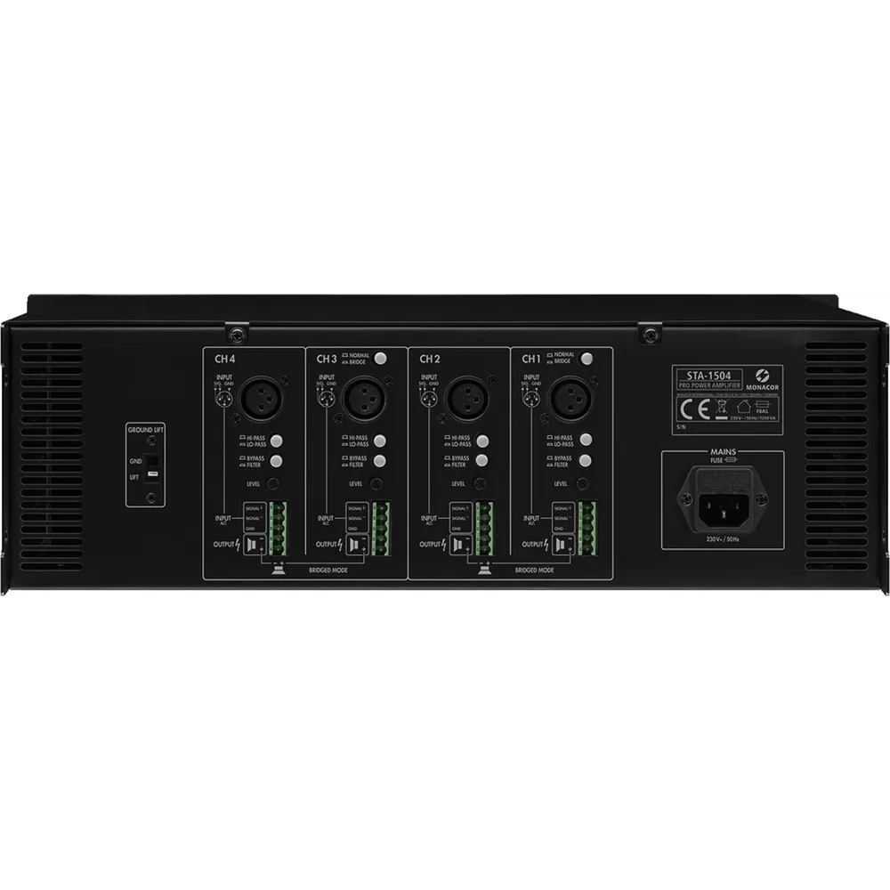 MONACOR 4 Kanal Verstaerker  900Wmax