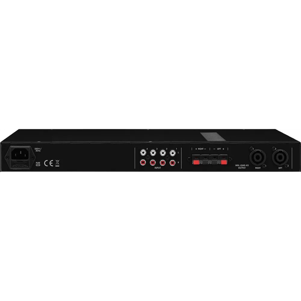 MONACOR Stereo-Verstaerker, 1 HE,  Class D, 2 x 100W