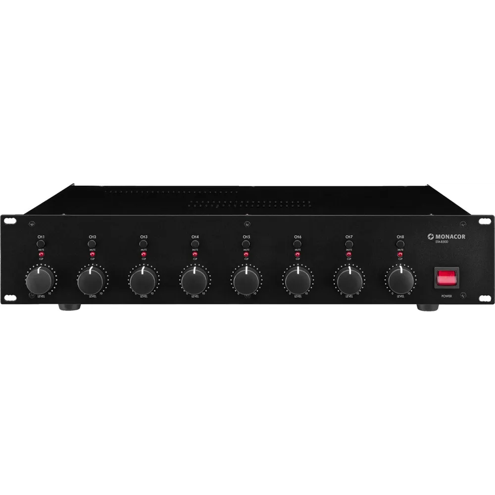 MONACOR Verstaerker, 8 Kanal,  max. 300W