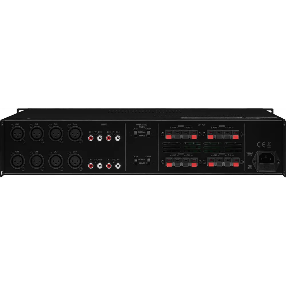 MONACOR Verstaerker, 8 Kanal,  max. 300W