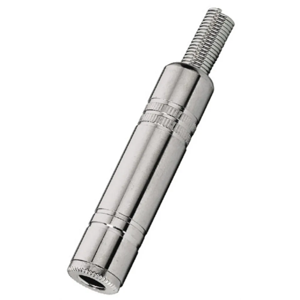 MONACOR Metall Chrom Klinkenkupplung 6.3mm stereo