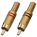 MONACOR Cinch-Stecker Paar, verg.