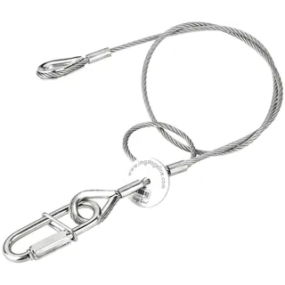 MONACOR Sicherungsseil, L 60 cm, D 3mm, 20 kg