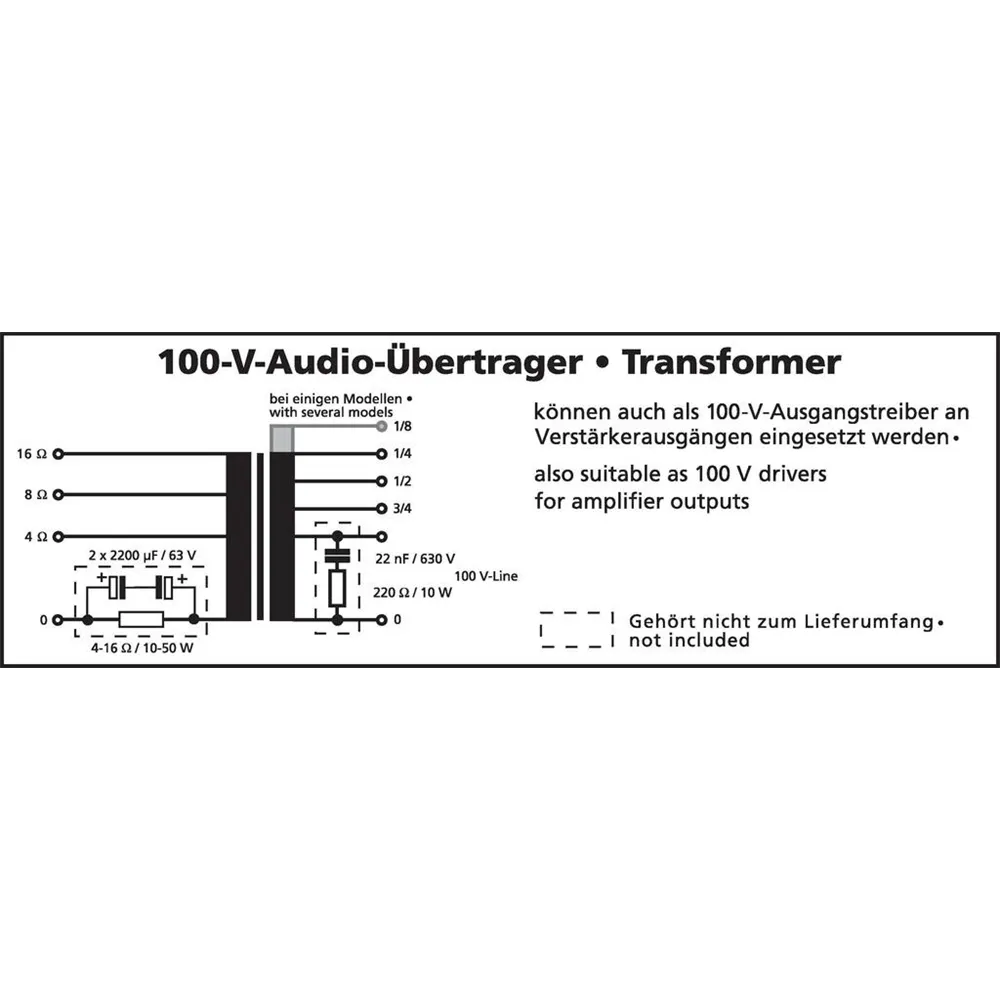 Schnäppchen Audio-Transformator 50Wrms