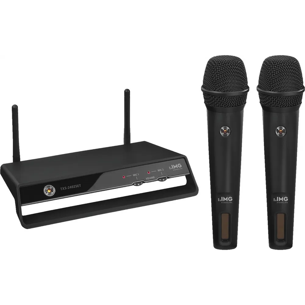 IMG STAGELINE Audio-Uebertragungssystem 2xMik 1xEmpfaenger