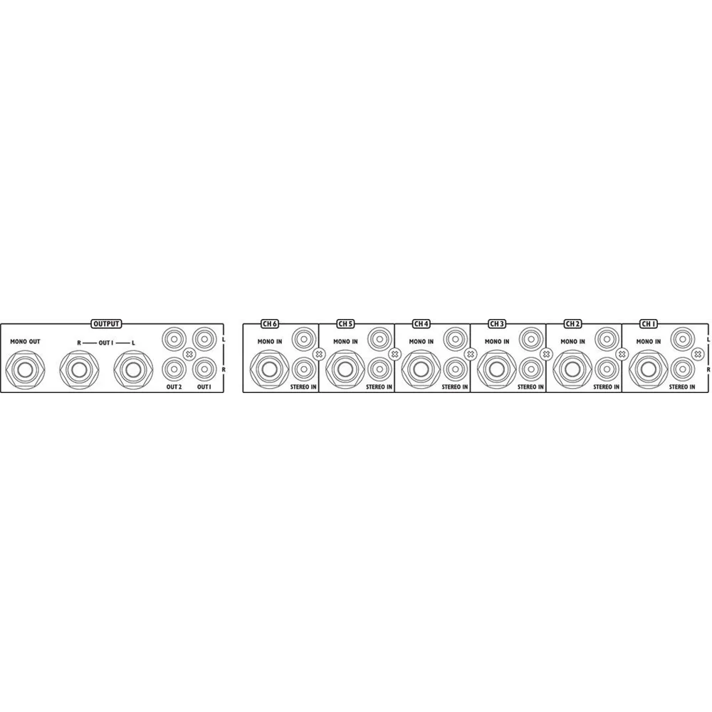 IMG STAGELINE Universal-Line-Mischer, 6 Kanal