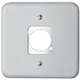 Neutrik UP-Montageplatte Basico fuer 1x D-Serie, weiss