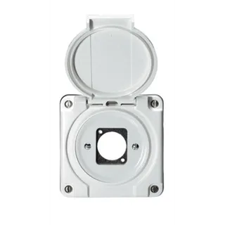 Neutrik NUP-Dose mit Deckel, fuer 1x D-Serie Einbaubuchse