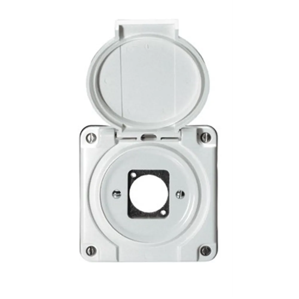 Neutrik NUP-Dose mit Deckel, fuer 1x D-Serie Einbaubuchse