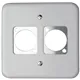 Neutrik UP-Montageplatte Basico fuer 2x D-Serie, weiss