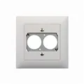 NEUTRIK, Contrik UP-EDIZIOdue fuer 2x D-Serie Einbaubuchse, weiss