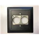 NEUTRIK, Contrik UP-EDIZIOdue schwarz, fuer 2x D-Serie Einbaubuchse