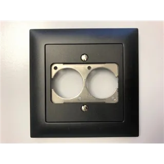 NEUTRIK, Contrik UP-EDIZIOdue schwarz, fuer 2x D-Serie Einbaubuchse