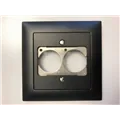 NEUTRIK, Contrik UP-EDIZIOdue schwarz, fuer 2x D-Serie Einbaubuchse