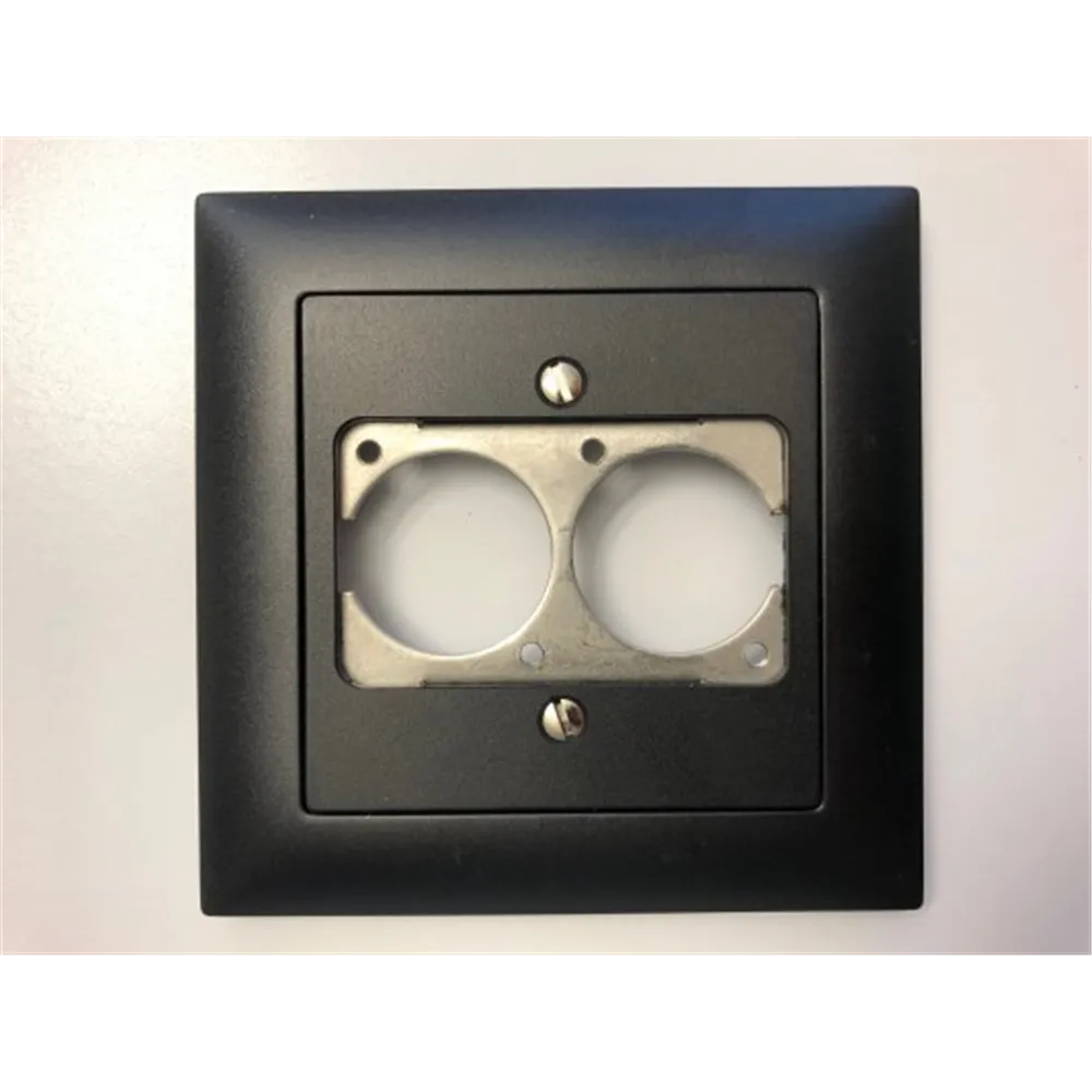 NEUTRIK, Contrik UP-EDIZIOdue schwarz, fuer 2x D-Serie Einbaubuchse