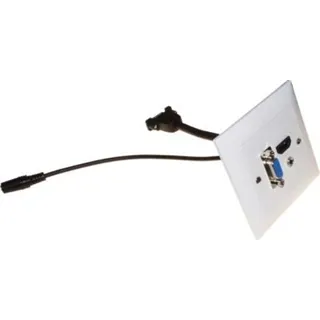 Neutrik UP-EDIZIOdue weiss,HDMI,3.5mm-Klinke,VGA-Durchf.