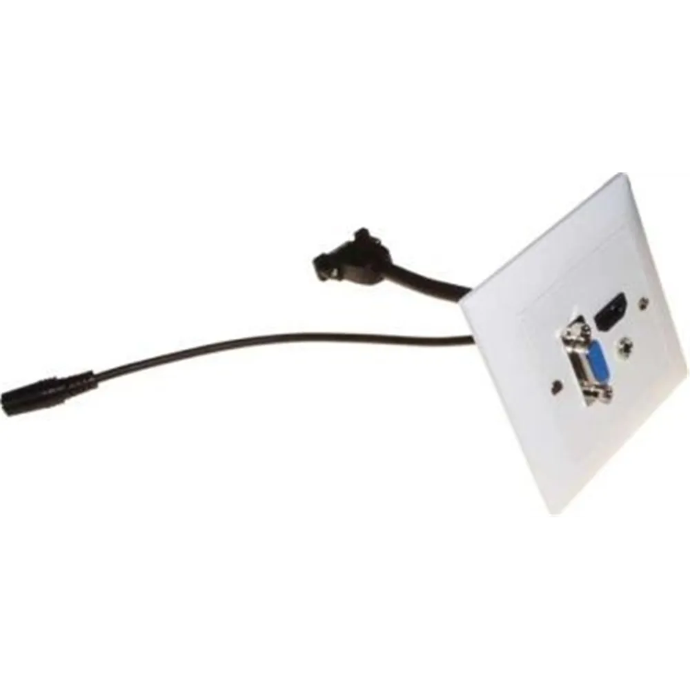 Neutrik UP-EDIZIOdue weiss,HDMI,3.5mm-Klinke,VGA-Durchf.