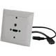 Neutrik UP-EDIZIOdue weiss, mit HDMI,3.5mm -10cm Kabel