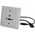 Neutrik UP-EDIZIOdue weiss, mit HDMI,3.5mm -10cm Kabel