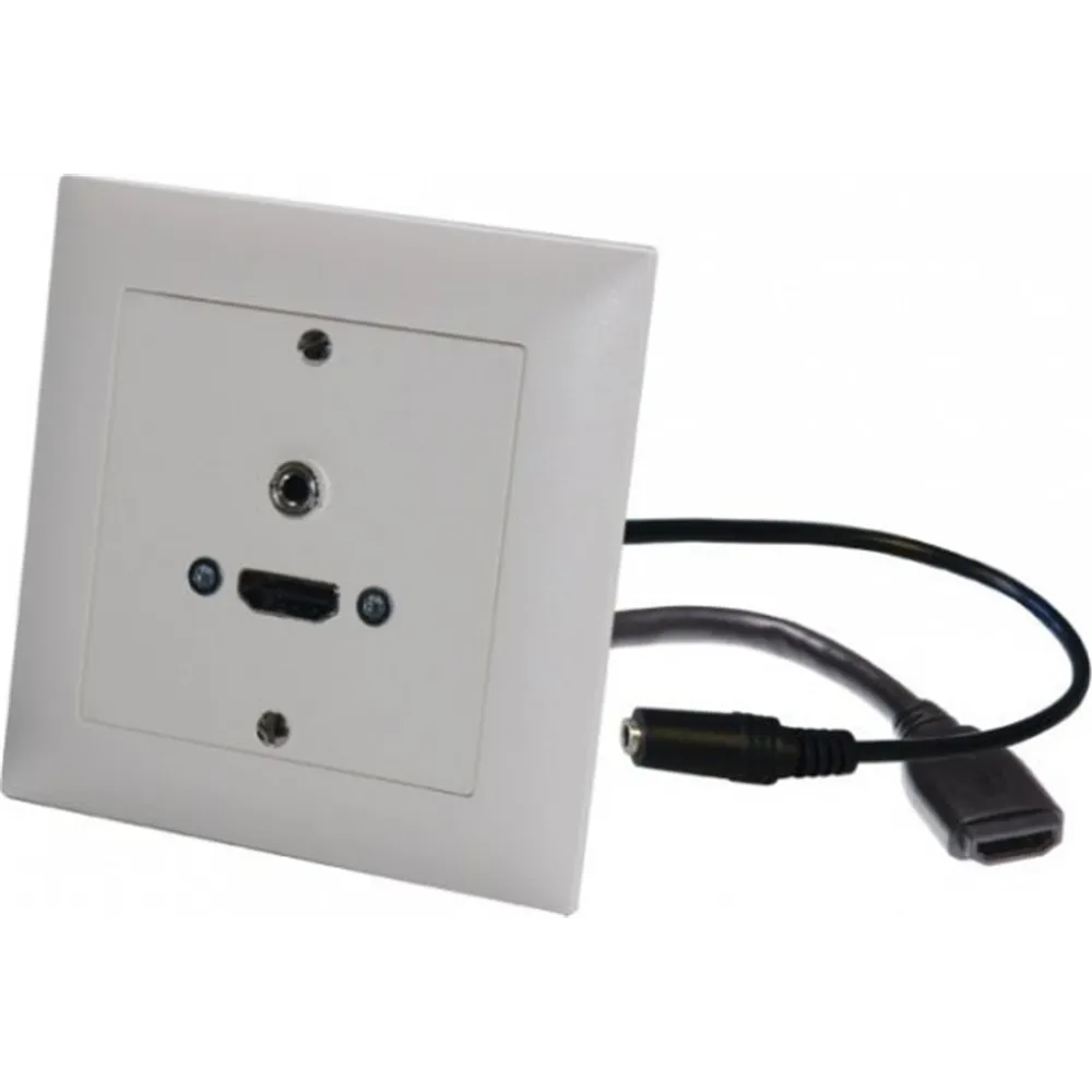 Neutrik UP-EDIZIOdue weiss, mit HDMI,3.5mm -10cm Kabel