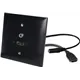 Neutrik UP-EDIZIOdue schwarz, mit HDMI,3.5mm -10cm Kabel