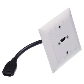 Neutrik UP-EDIZIOdue weiss, mit HDMI-10cm Kabel