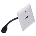 Neutrik UP-EDIZIOdue weiss, mit HDMI-10cm Kabel