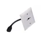 Neutrik UP-EDIZIOdue schwarz, mit HDMI-10cm Kabel