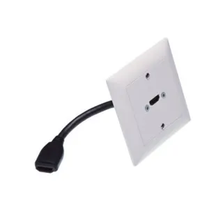 Neutrik UP-EDIZIOdue schwarz, mit HDMI-10cm Kabel