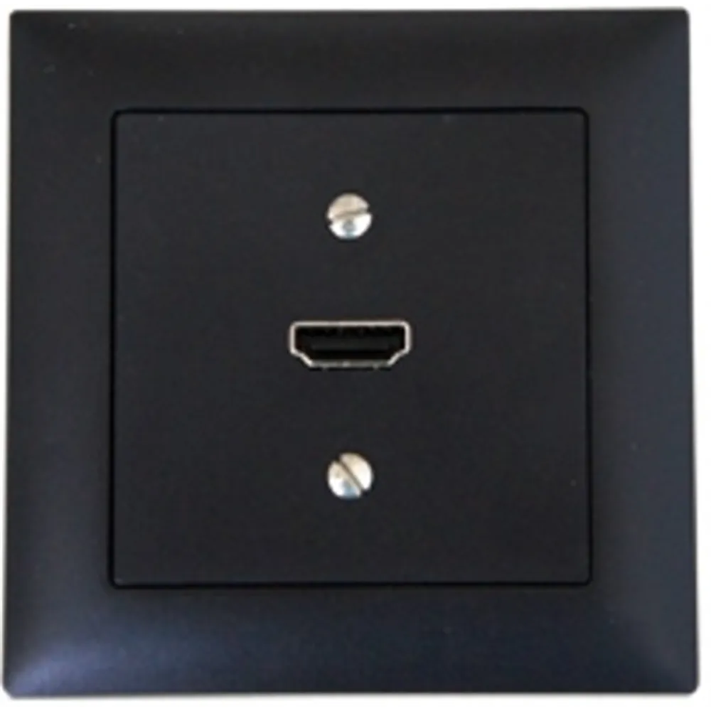 Neutrik UP-EDIZIOdue schwarz mit HDMI-Buchse und