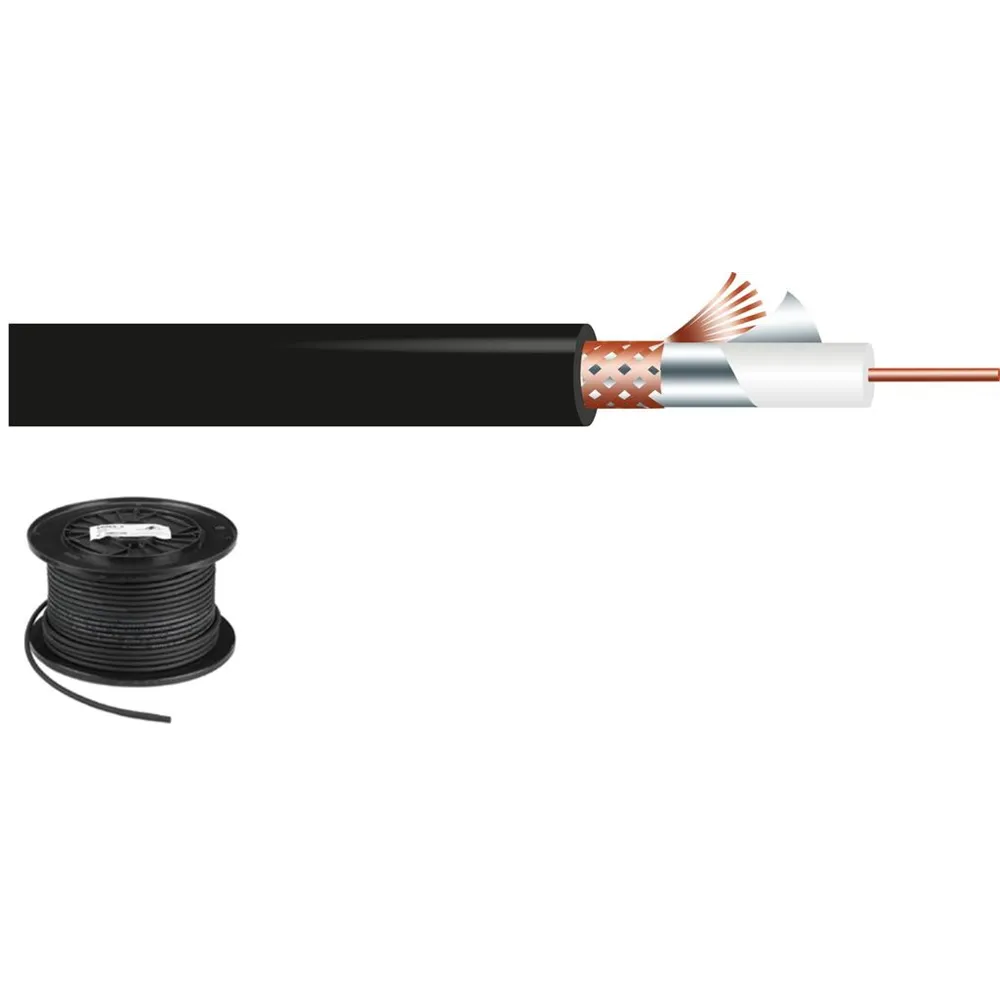 MONACOR Video-Koaxialkabel, RG59 75Ohm d:6mm 300m